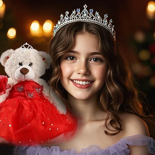 Miniatura 5 de Muñeca de quinceañera con vestido de membrillo con vestido, decoraciones de quinceañera para regalos de niñas, OSO de peluche para 15 años con