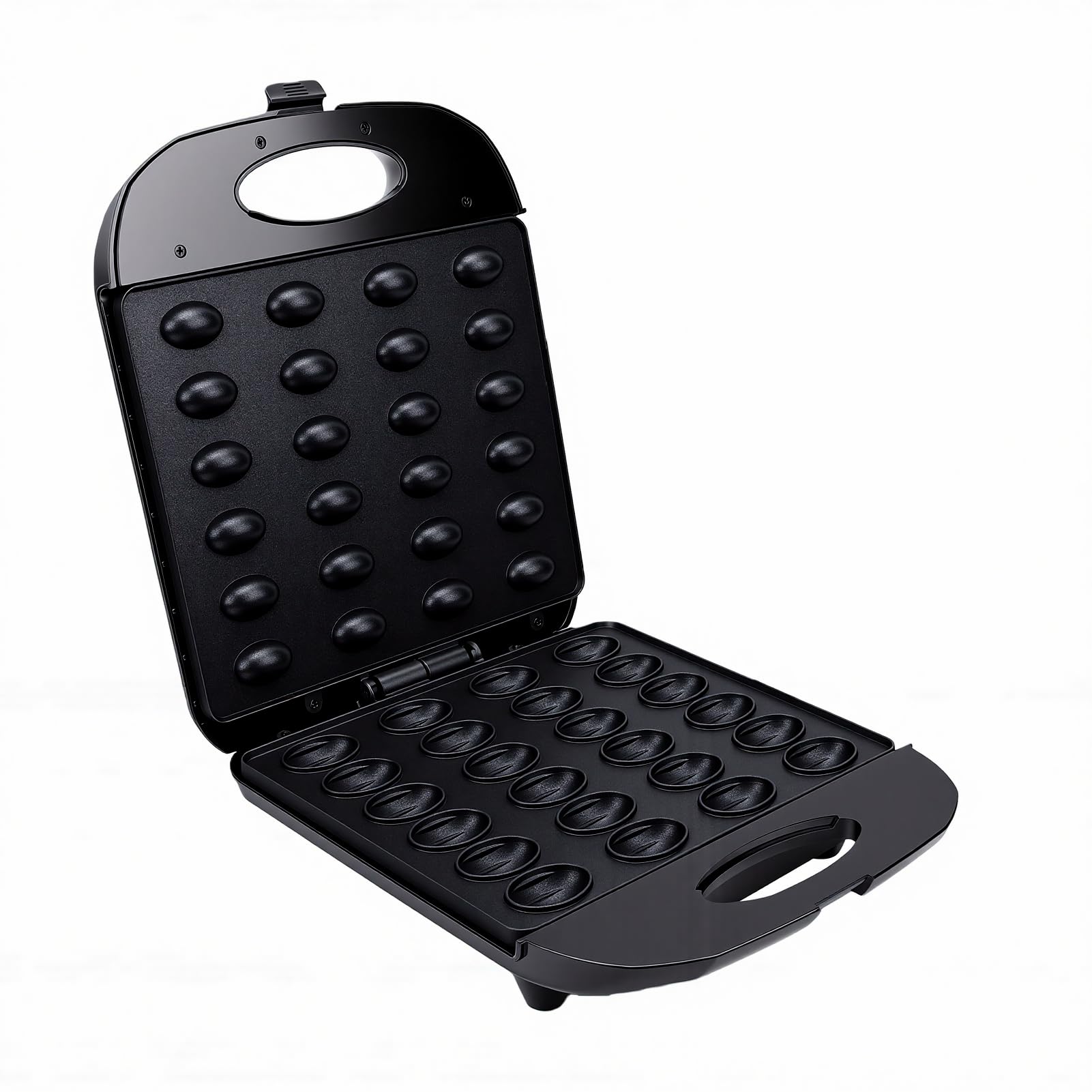 Macchina per Biscotti Alle Noci da 1400 W, Pressa per Biscotti Antiaderente a 24 Fori su Entrambi i Lati con 24 Slot per la Colazione Domestica (Spina europea 220 V)