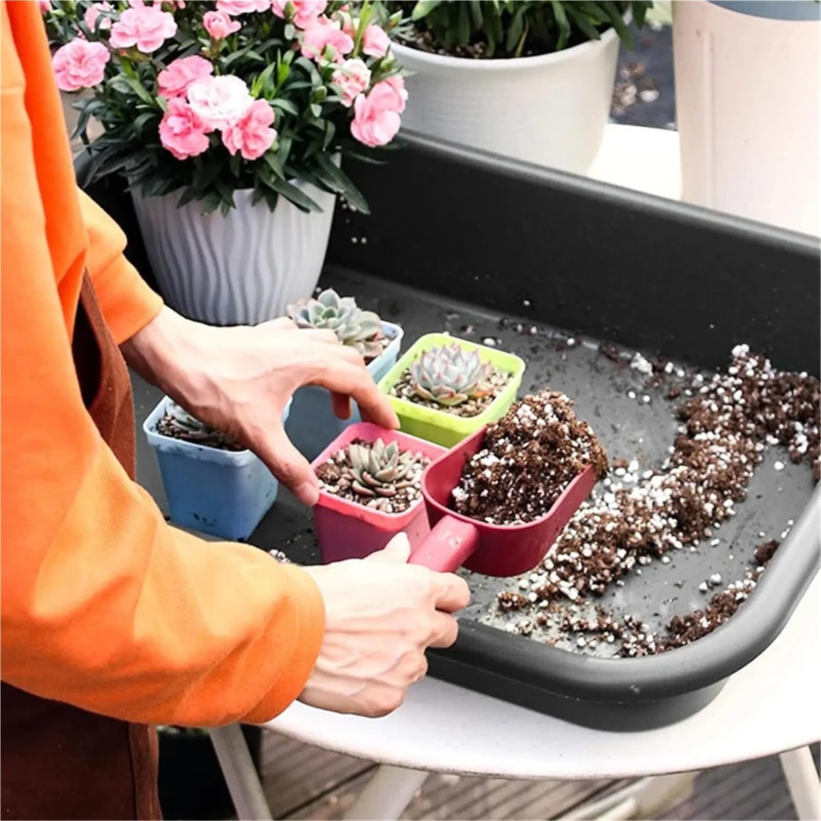 2pcs Garden Tidy Potted Tray para Plantas
