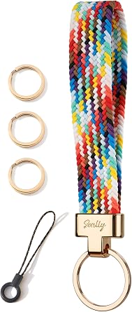 Wristlet Lanyard, Stretchy Keychain Holder, Original Elastic Anti-Drop Design Keyring
