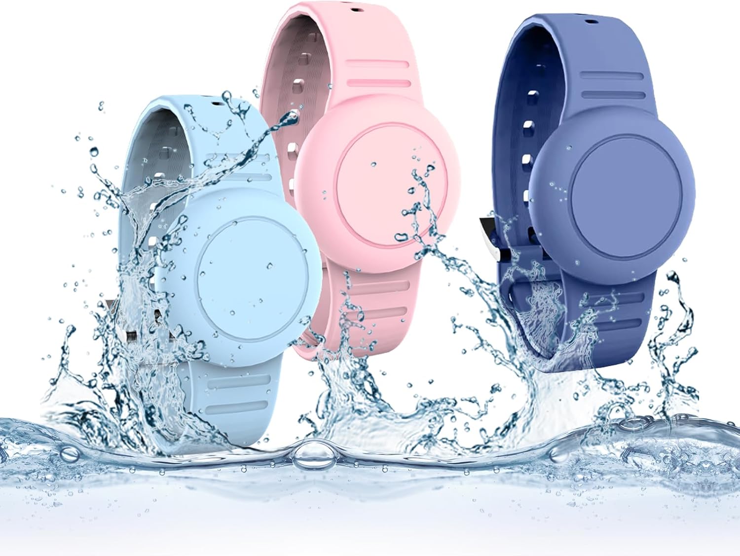 Airtag Holder for Kids,3 Pack Silicone...