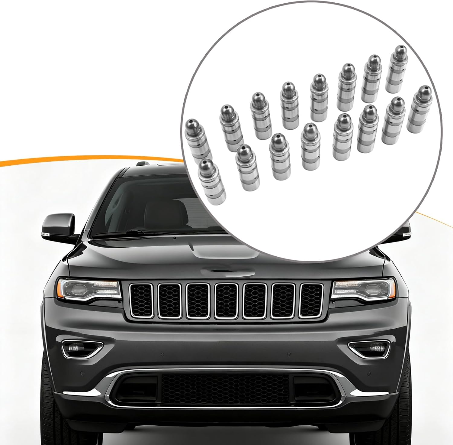 16PCS Valve Lifter Replacement for 05047883AC Fit for Jeep Grand Cherokee Wrangler 2016-2024 For Dodge Durango 2016-2023 For Chrysler Pacifica Voyager 2017-2023 For Ram ProMaster 1500 2500 3500 19-2