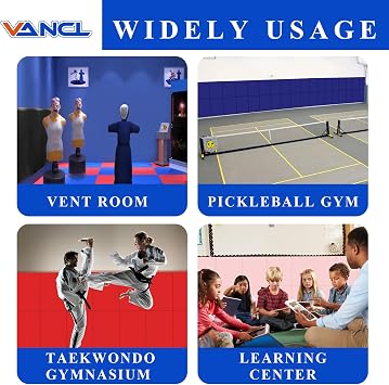 Gym Padding Wall Mount Protection Pad Wall Mats for Gym Padding 2 Thick Foam Gym Pads for Safety Wall Padding, Waterproof Durable Wall Padding for Kids Colorful Wall Pad