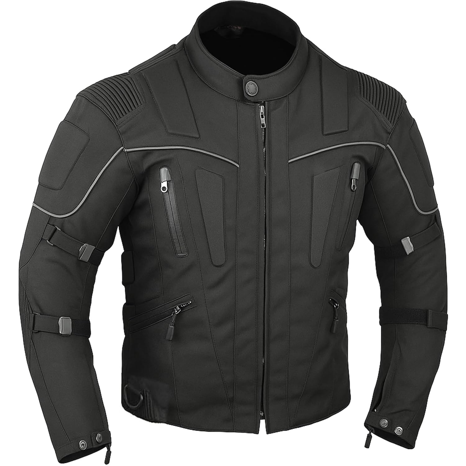 Mens Motorcycle Waterproof CE Armored Biker Jacket for Boys Protective Riding Cordura Textile Biker Coat