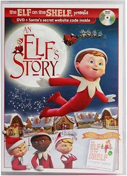 The Elf on the Shelf Box Set North Pole Blue-Eyed Boy Light Tone Elf with Book AND An Elf's Story DVD (2 item BUNDLE)
