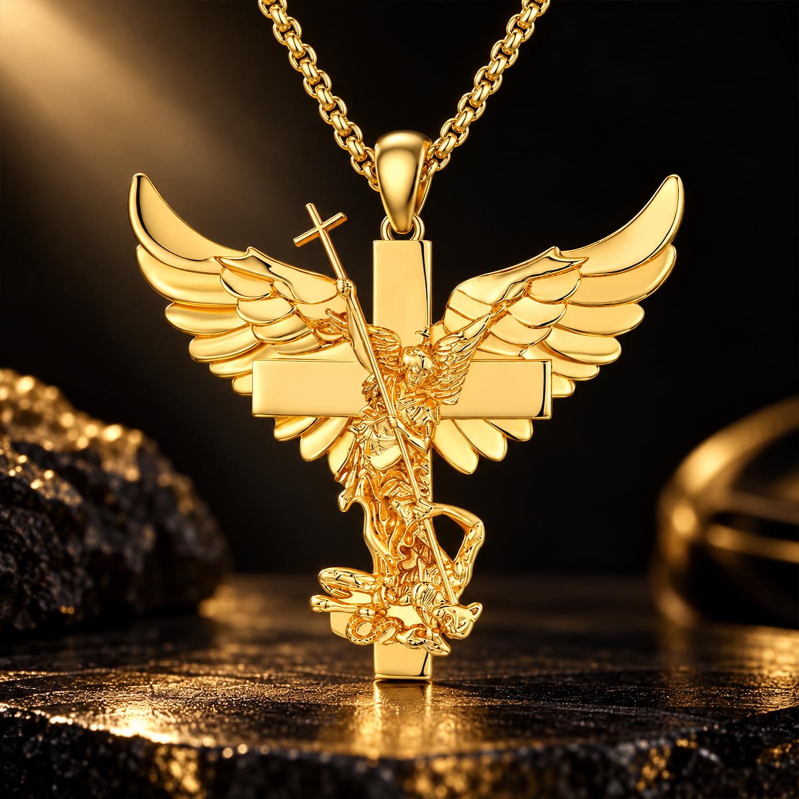 KQ&TTENG Collier pour homme et femme en argent sterling 925 avec pendentif viking religieux chaîne médaillons amulette collier bijoux cadeaux pour femmes hommes, Argent sterling, Pas de pierre