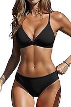 Yonique Womens Push Up Bikini Set - Two Piece Swimsuit V Neck Crisscross Back Bathing Suit 2025 Swimwear