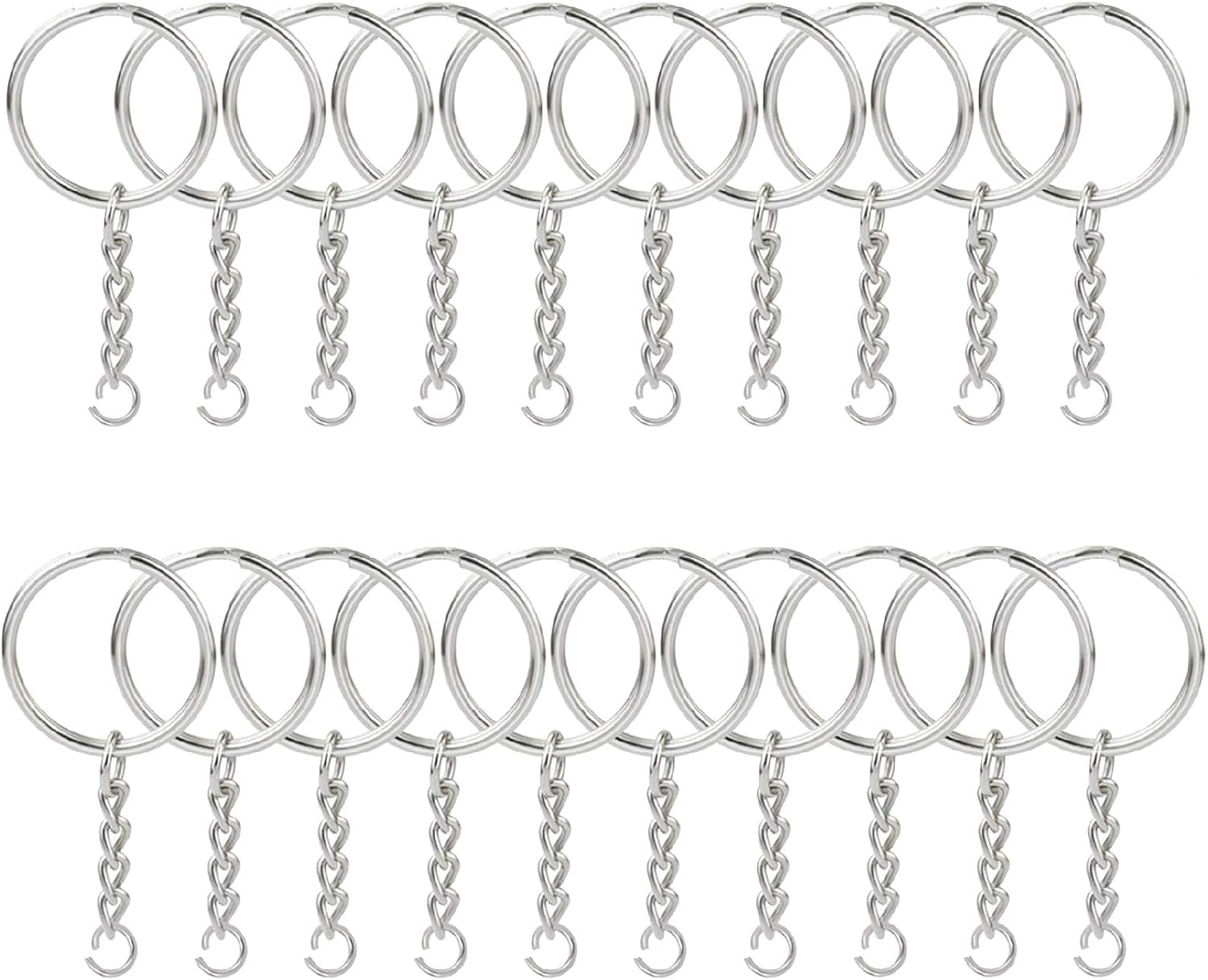Jewelry Making Jump Rings,Keychain Rings,20PCS Key Rings