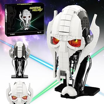 aphpaio General Helmet Building Sets, Collection Space Wars Figures Model with Buildable Display Stand, Perfect for Christmas Toy Gift for Kids Adult Ages 6+ 710 PCS