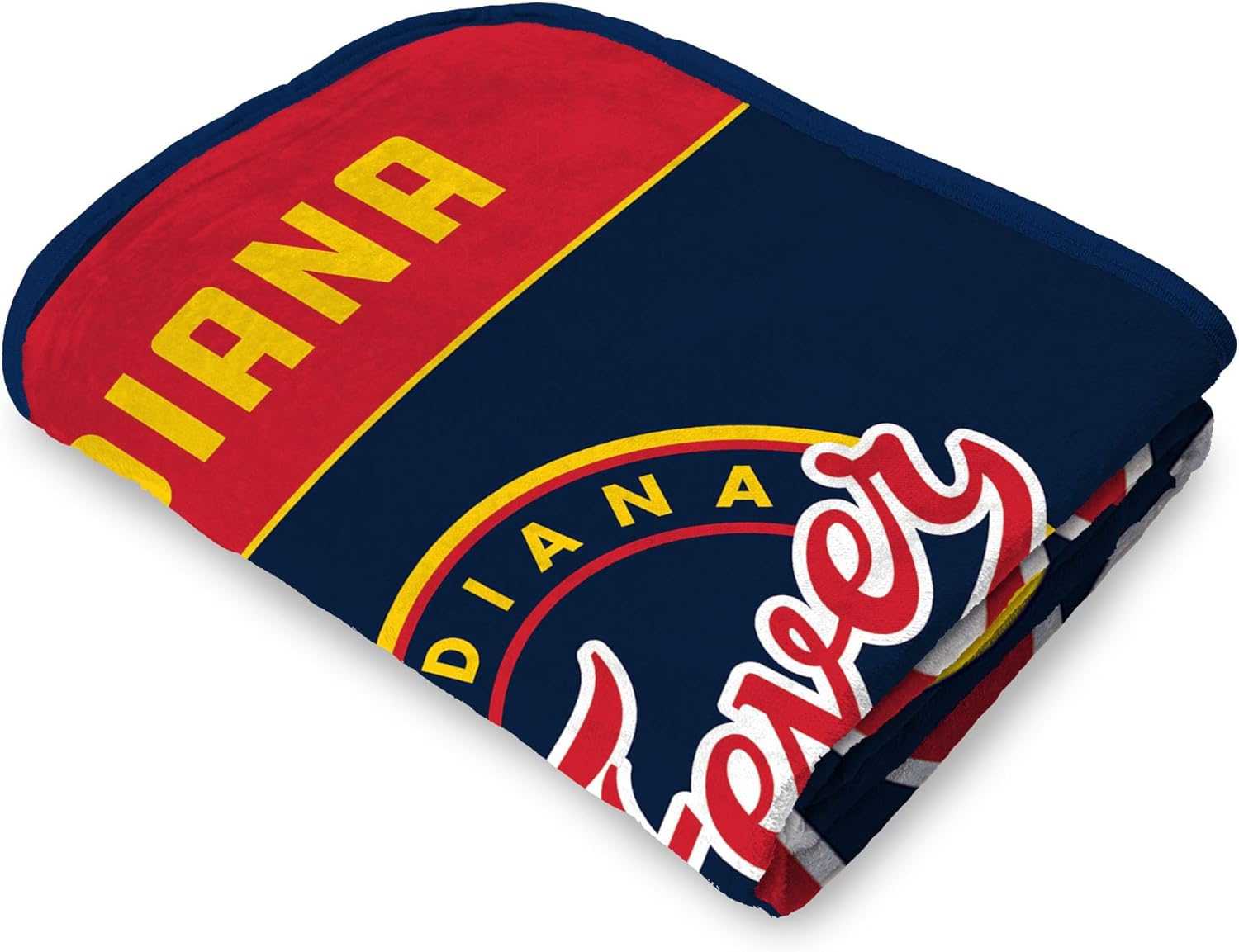 WNBA Indiana Fever Throw Blanket — Ultra-Soft Comfort for Fans of Women's National Basketball Association — Cozy Game Night Fleece Blanket for Living Room, Dorm, Tailgate, Gift & Basketball Season