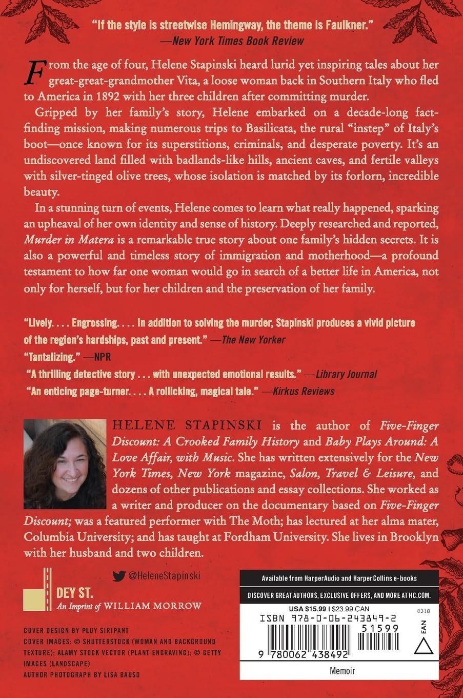 Murder In Matera: A True Story of Passion, Family, and Forgiveness in Southern Italy – An Investigative Memoir of Ancestry and Mystery