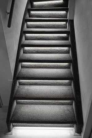 Proventa LED staircase light complete set for 15 steps 2400 K extra warm white 1600 lumens IP20 easy installation instructions video available (English language not ).