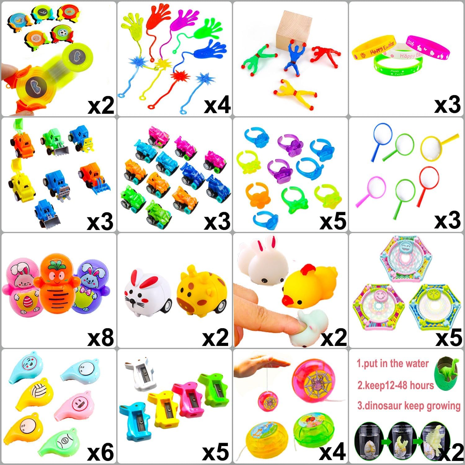 200 Pcs Prefilled Easter Eggs Filled with Novelty Toys,Bright Colorful Easter Eggs for Easter Basket Stuffers,Easter Party Favors,Easter Egg Hunt…