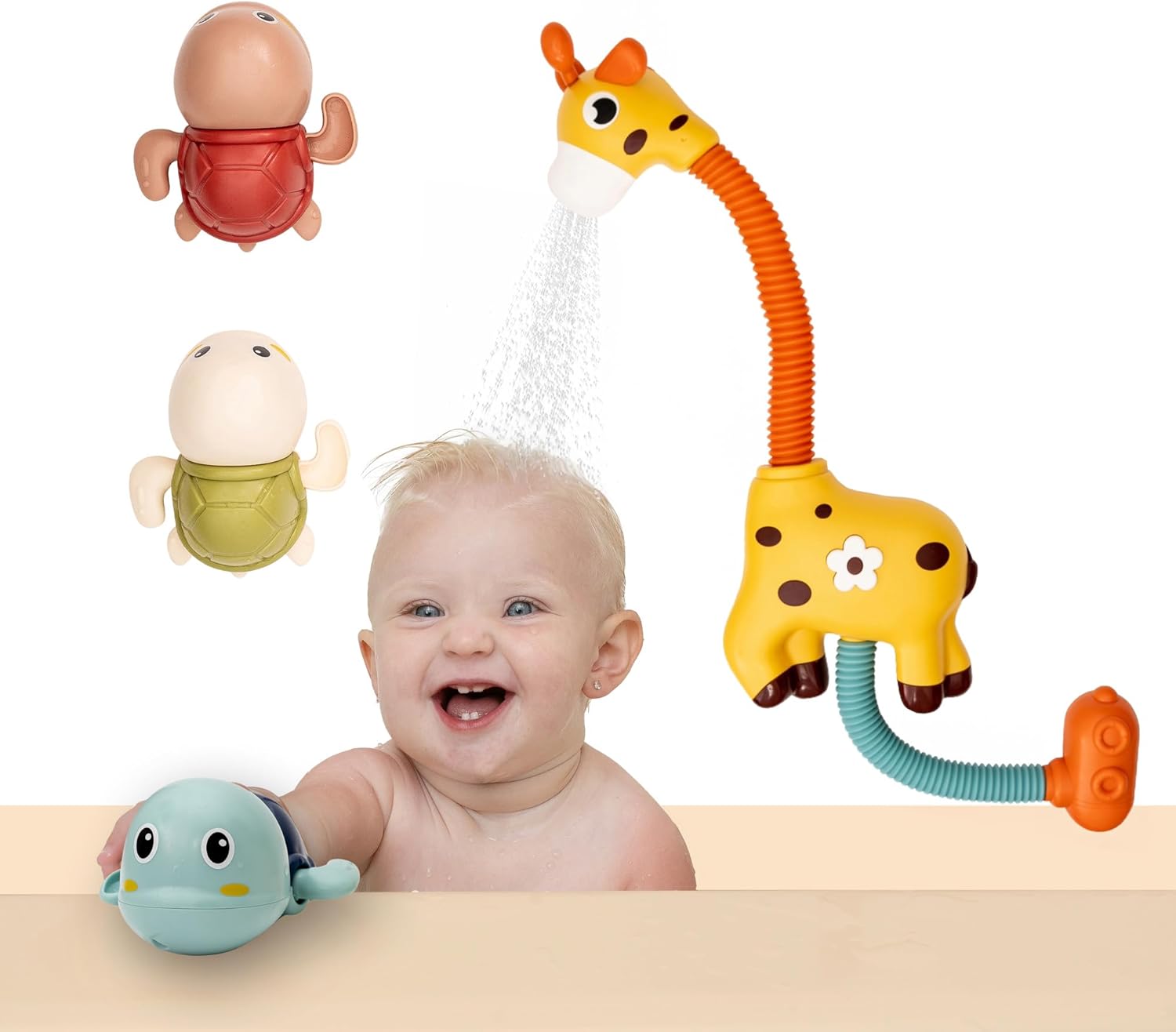 ShopELife Baby Bath Shower Head Kit Turn Bathtime into
