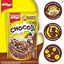 Kellogg's Chocos, with Protein & Fibre of 1 Roti* in Each Bowl**, High in Calcium & Protein, with 10 Essential Vitamins & Minerals, Breakfast Cereals, 385g Pack gallery image