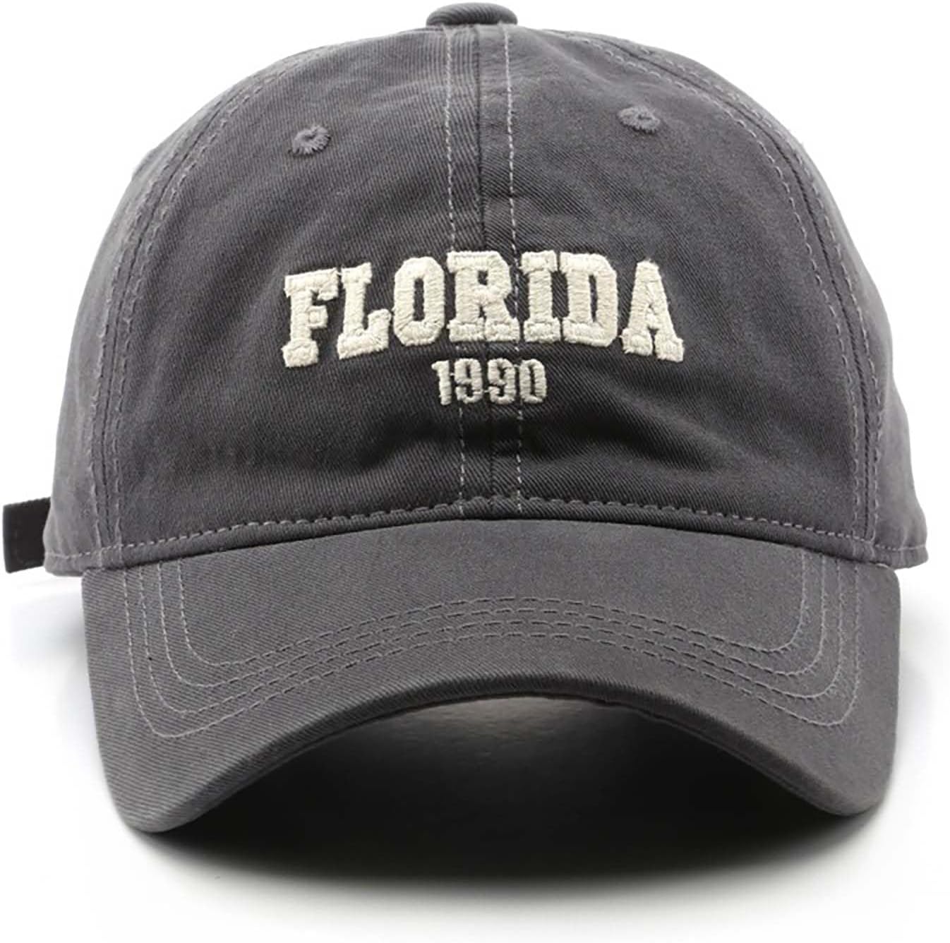 Florida Hat Unisex Baseball Cap Cotton Sun Hat Adjustable Trucker Cap - Image 2