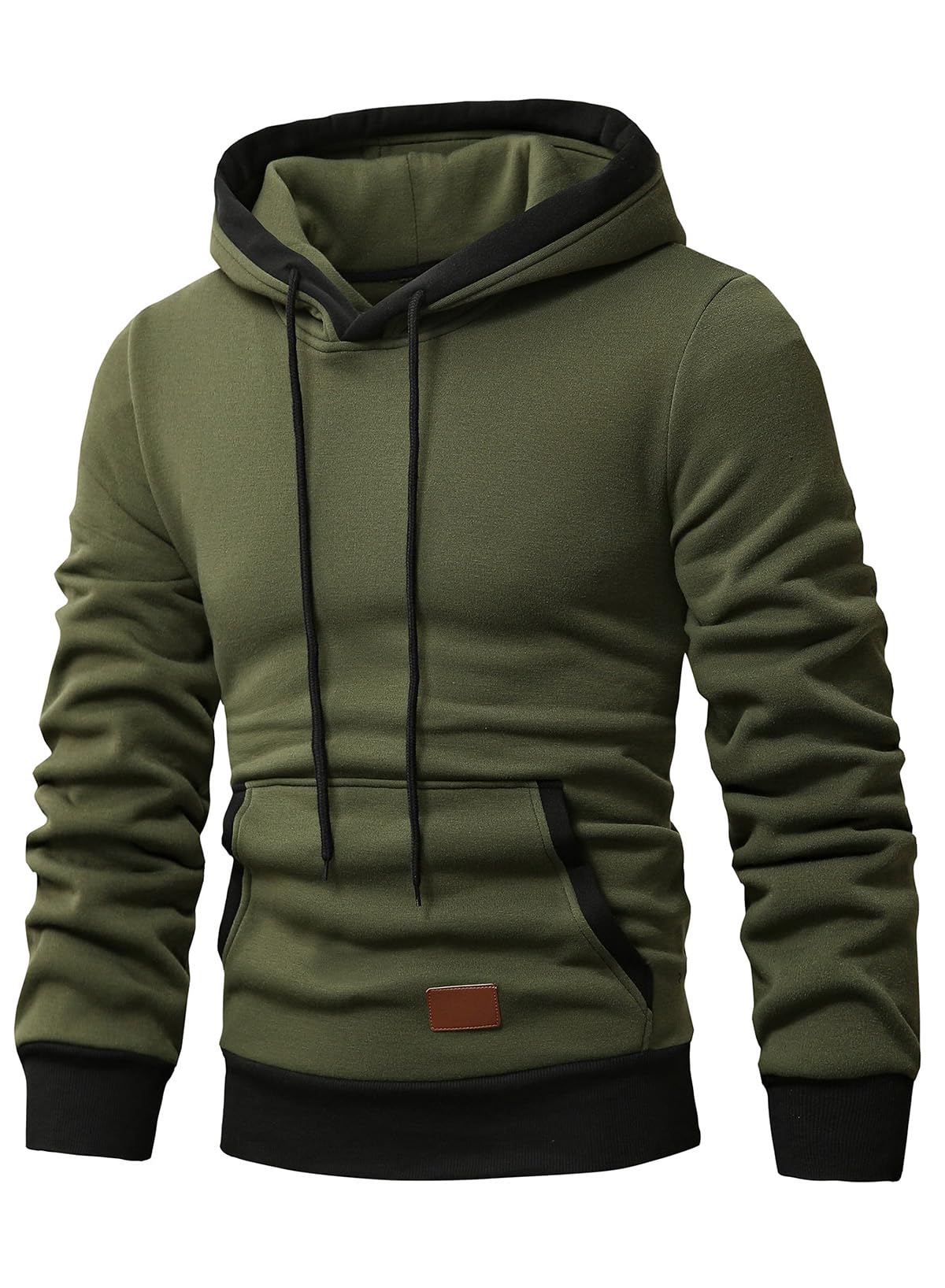 JMIERR Kapuzenpullover Herren Langarm Hoodie Herren Warm Pullover mit Kapuze Casual Kapuzenjacke Hoodie Baumwolle Sweatshirt Kordelzug Hoody mit Tasche