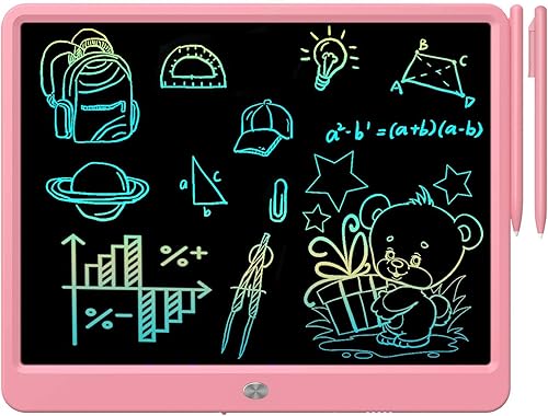 Miniatura 13 de FLUESTON Tableta de escritura LCD, juguetes de tablero de garabatos de 10 pulgadas, regalos para niñas de 3 a 8 años, almohadilla de dibujo