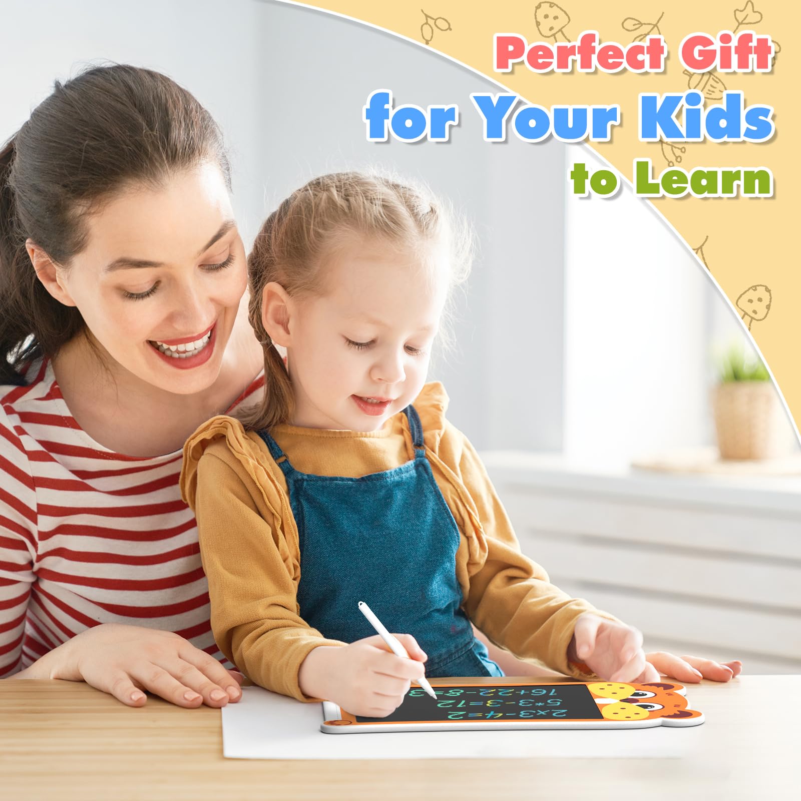 HOMESTEC Kids Toys for 3 4 5 6 Year Old Boy Girl Gift, Cute Drawing Pad with Handle - Image 4