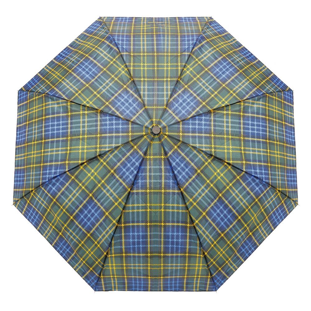 Undercover Tartan Print Supermini Umbrella UU0411 Blue