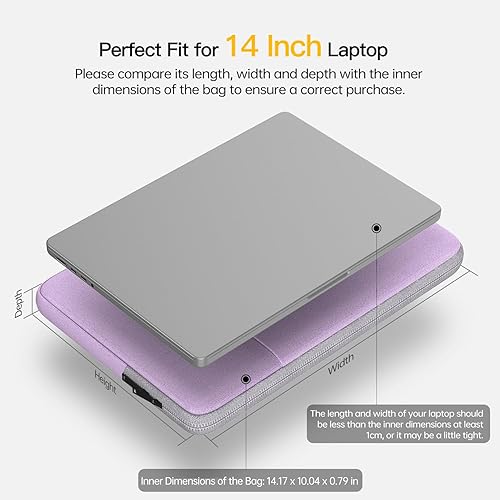 Vista 82 de Funda impermeable para laptop HP Envy 17/HP Pavilion 17/Omen 17, Acer Predator 17/Aspire 17.3, Dell Inspiron 17, Lenovo, HP, MSI GS75, bolsa Gris