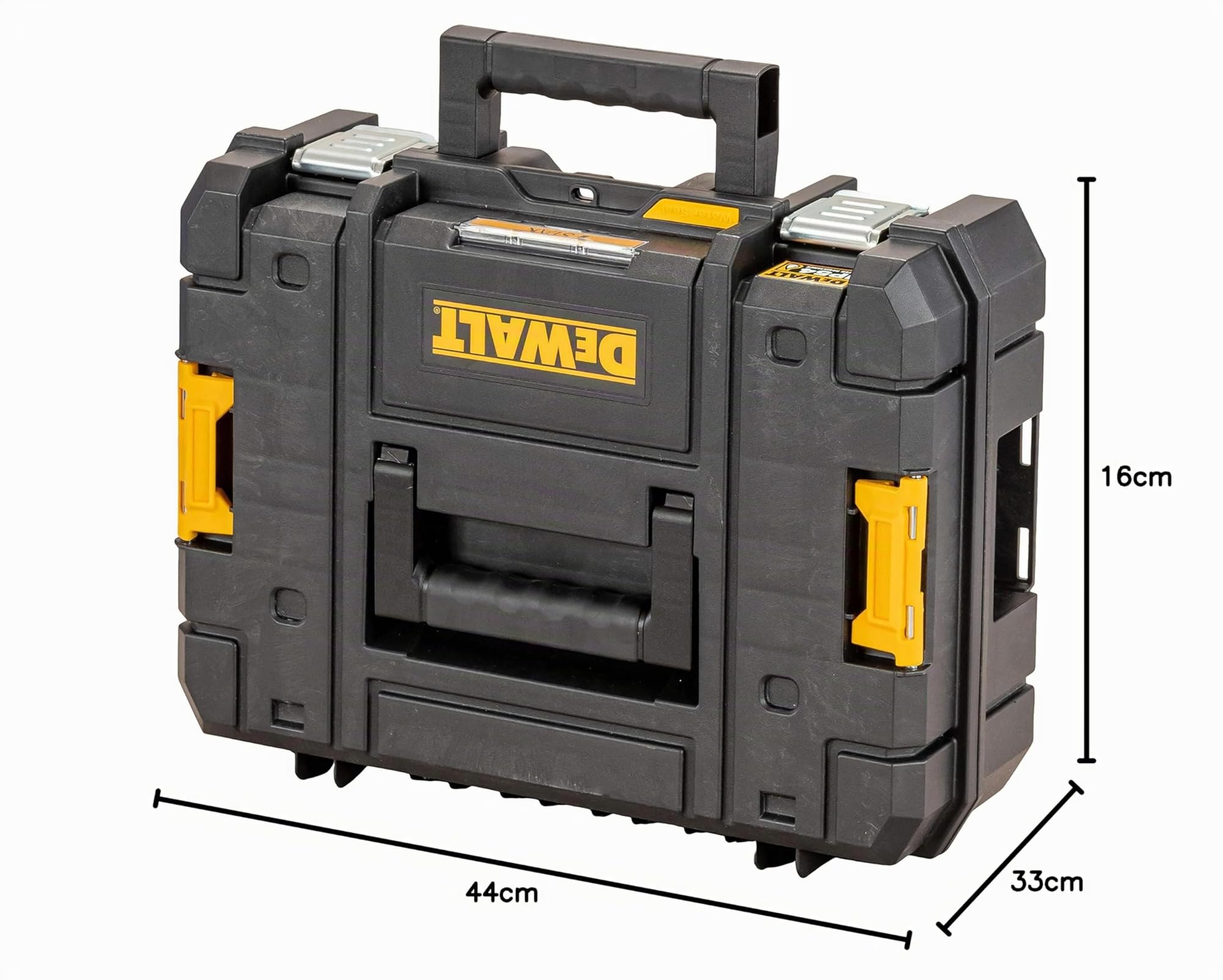 Dewalt DWST83345-1 - Caja de herramientas II (24 L, relleno de espuma compacta, se puede combinar con otras cajas TSTAK, almacenamiento seguro de herramientas eléctricas y de mano, IP54)