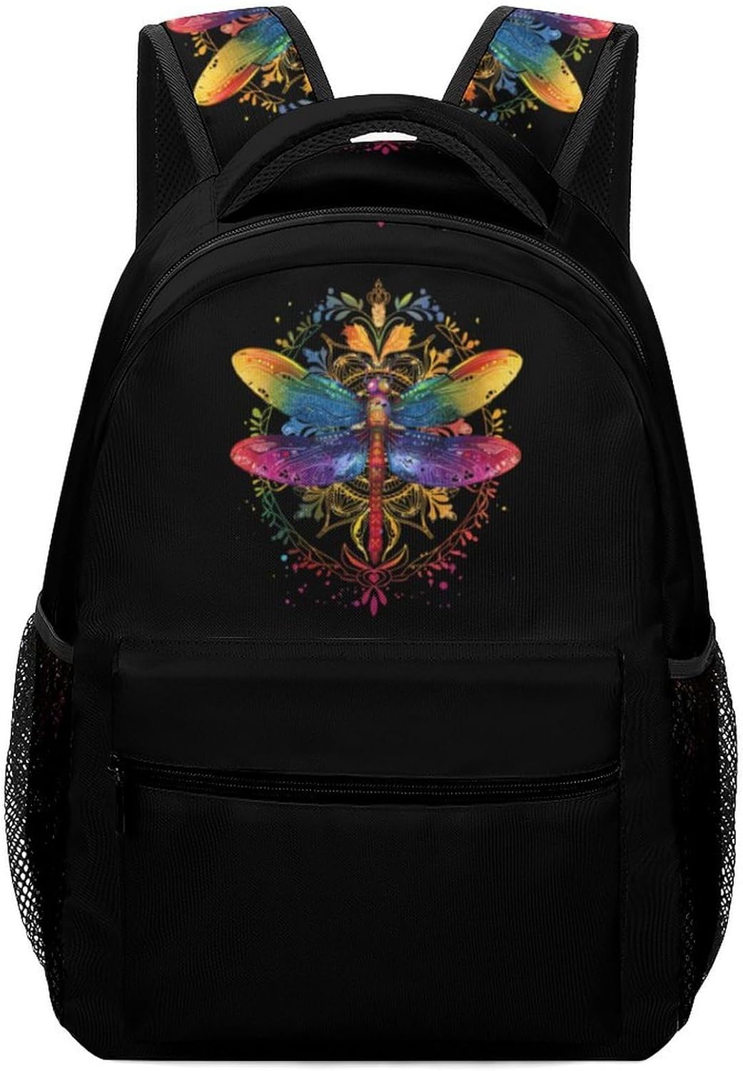 Mandala Dragonfly Chakra Dragonflies Laptop Backpack Lightweight Travel Daypack Shoulder Bag for Men Women