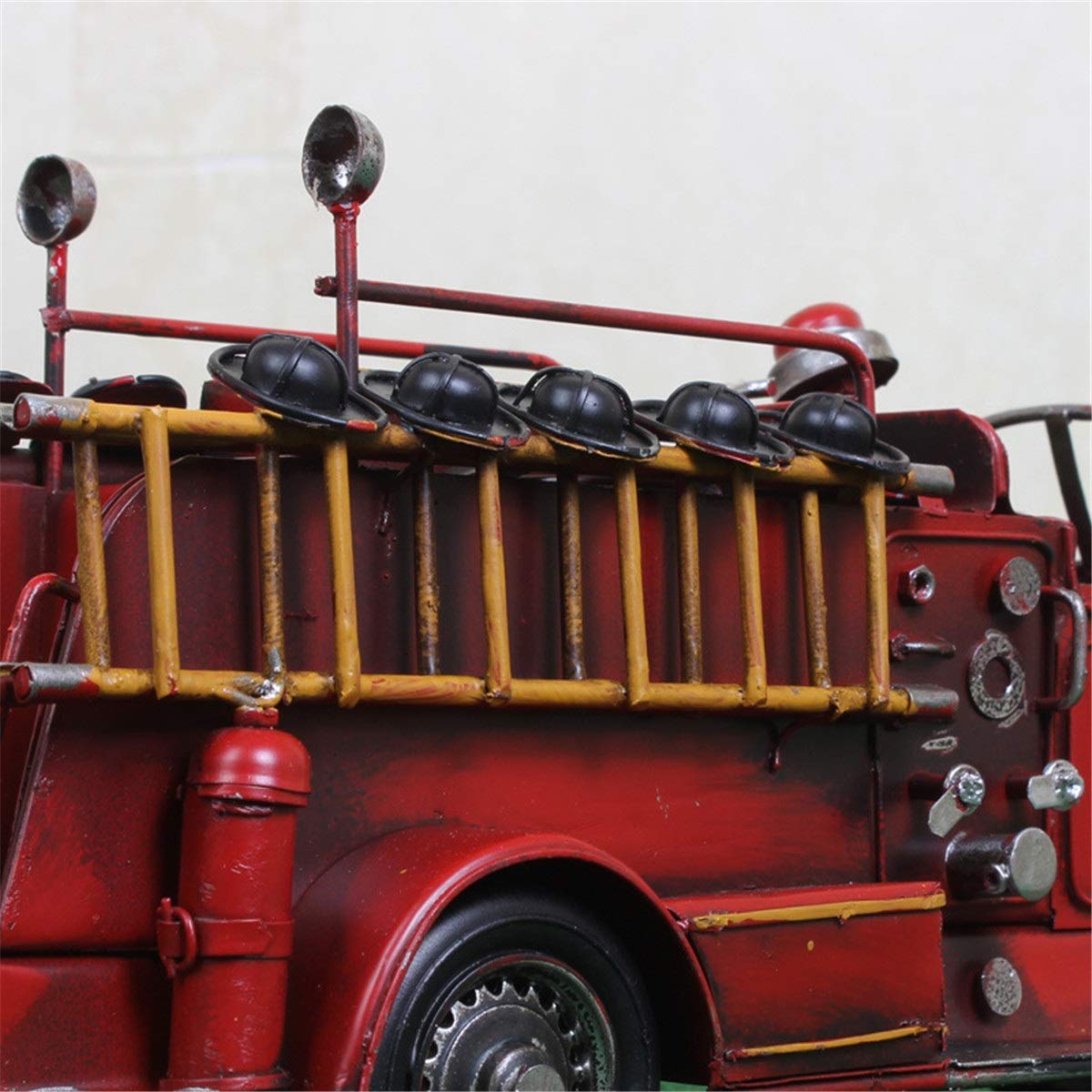 レトロ 金属製 消防車 動けます レトロ 金属製 消防車 動けます レトロ
