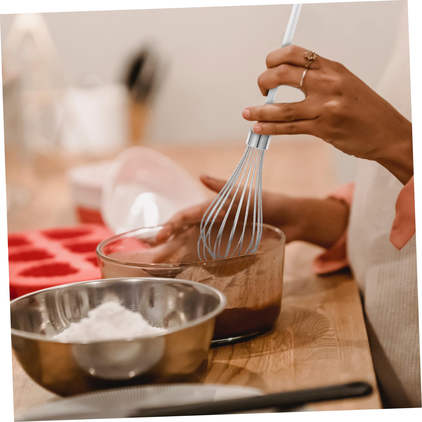 Écumoire Cuisine Inox - Manche Ergonomique Anti-chaleur, Pour Filtrer Huile Et Eau Rapidement
