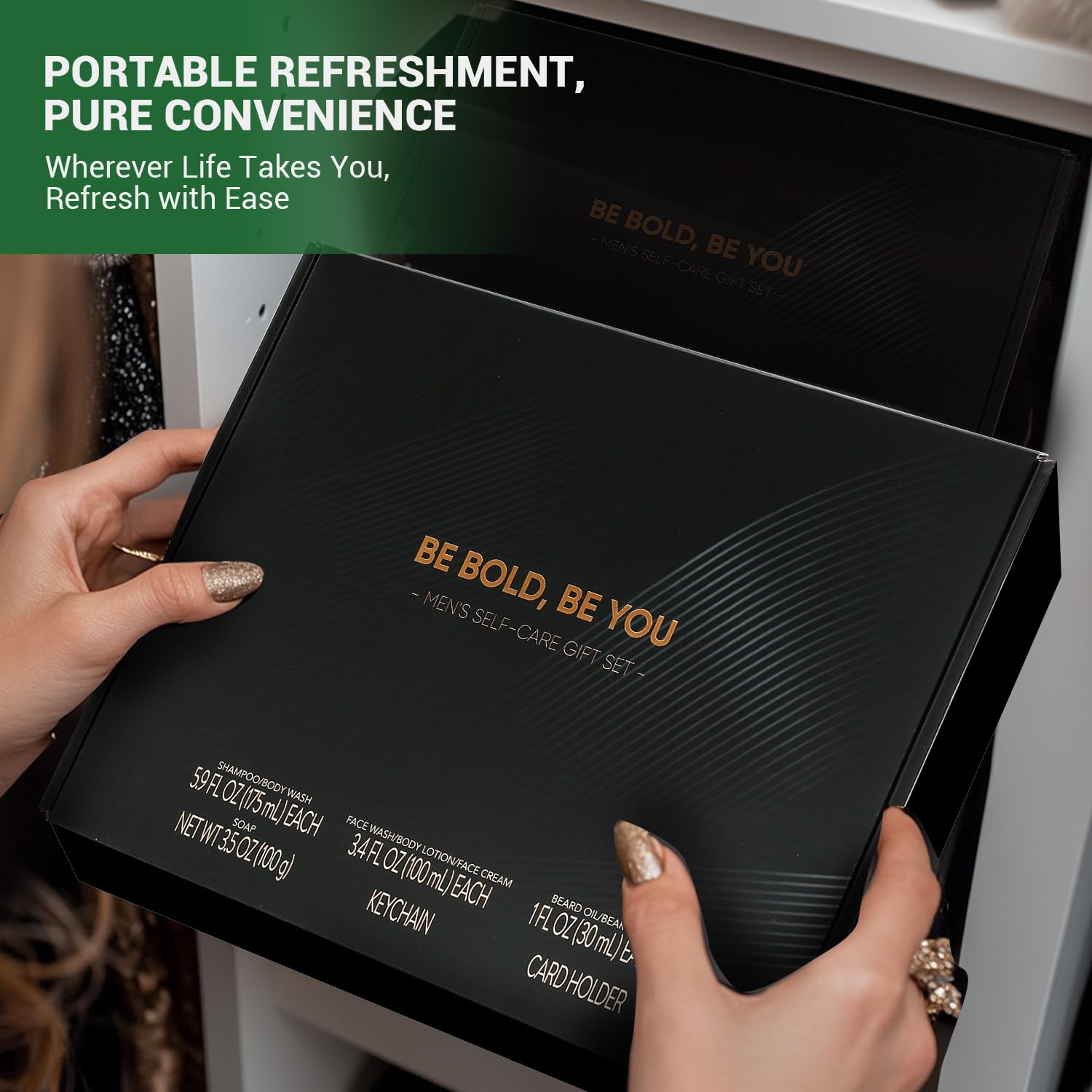 Rinse & Robust Beard Kit for Men, Valentine Gifts for Men, Cedarwood Beard Oil Gift Sets, Birthday Gifts Mens Stocking Stuffers for Dad Boyfriend Husband Valentines, Holiday Grooming Gift Set - Image 3