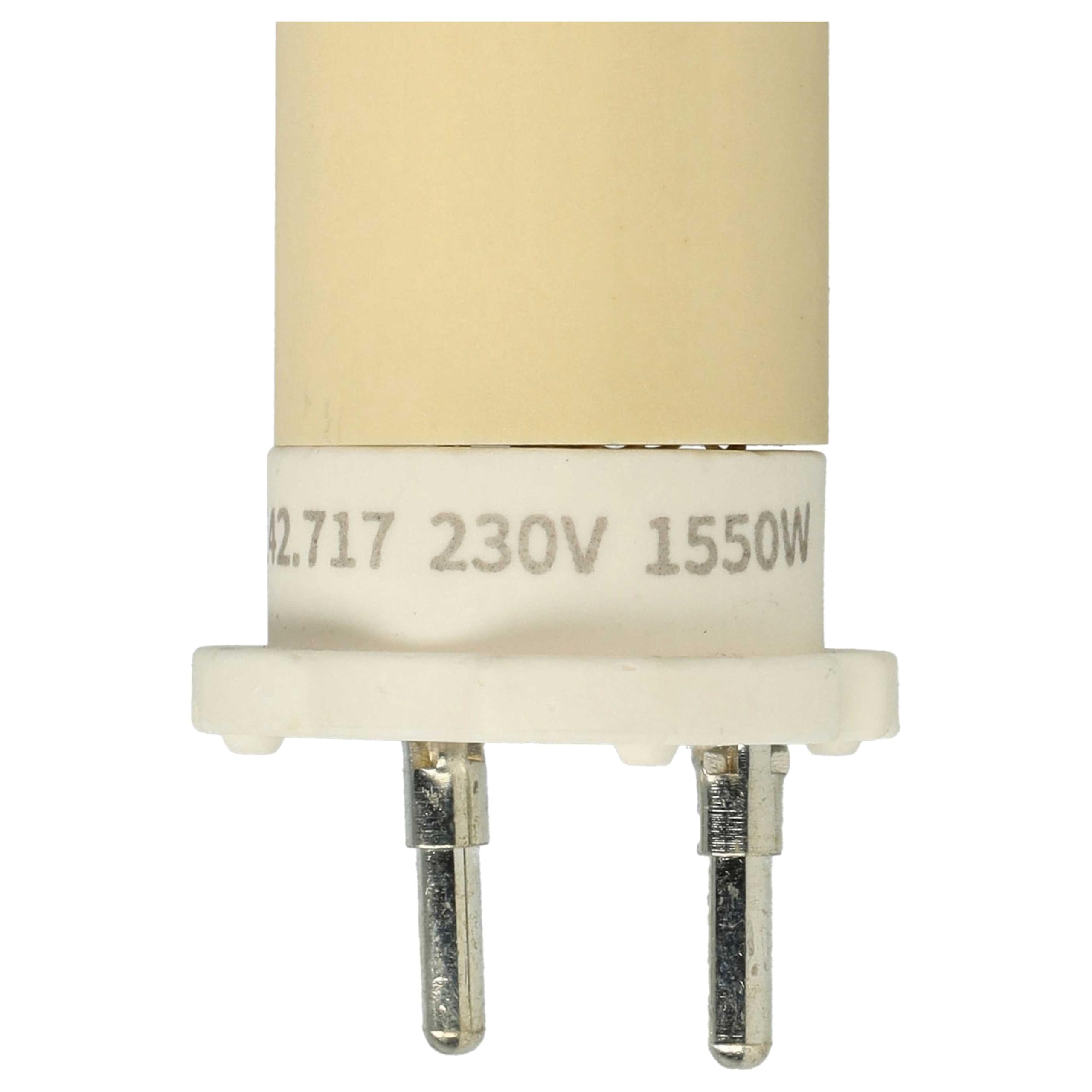 vhbw Élément chauffant remplacement pour Leister 142.717 pour pistolet soudeur à air chaud - 1550 W, Noyau en céramique, 2,6 x 9,1 cm