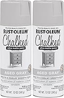 Vista 48 de Rust-Oleum 287722 - Pintura a la tiza ultramate para interiores, 30 onzas, capa superior transparente mate