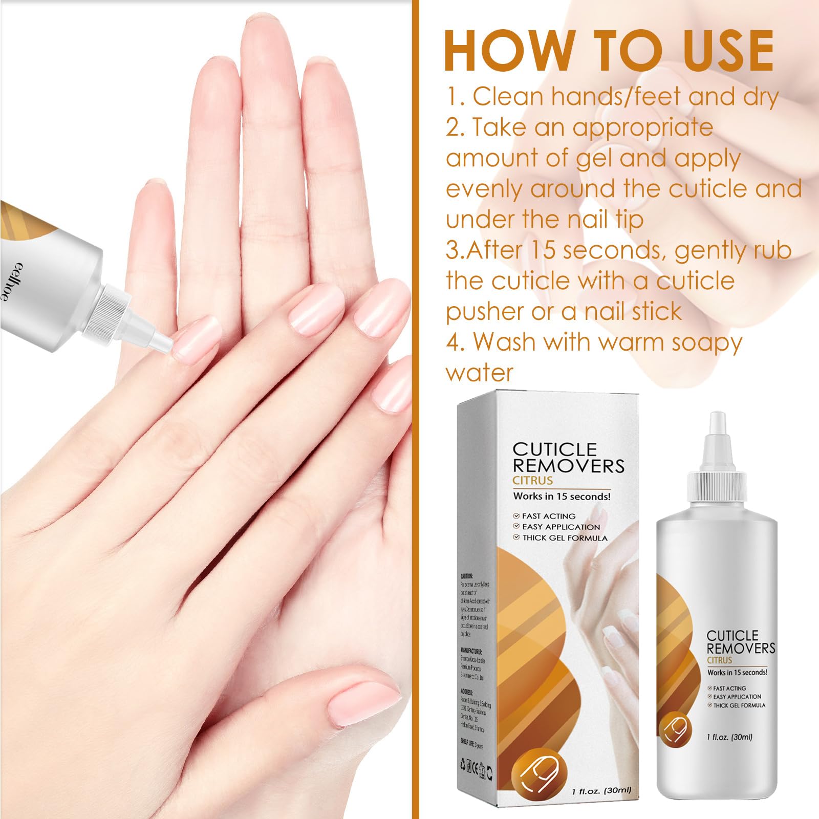 Cuticole unghie Riparazione Gel,Gel Ammorbidente e Cuticole Unghie,Ammorbidente e Cuticole Gel Unghie,Ammorbidente Professionale Cuticole,Gel Idratante per Unghie,Gel di Rimozione Cuticole