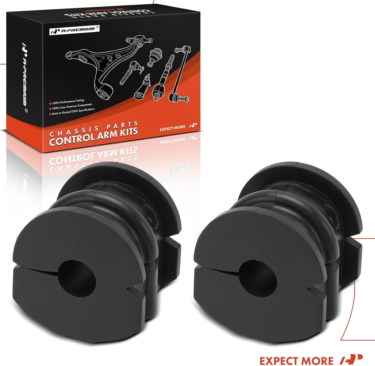 A-Premium 2 x Rear To Frame Sway Bar Bushing Kit, Compatible with Nissan Altima 2008 2009 2010 2011 2012 2013
