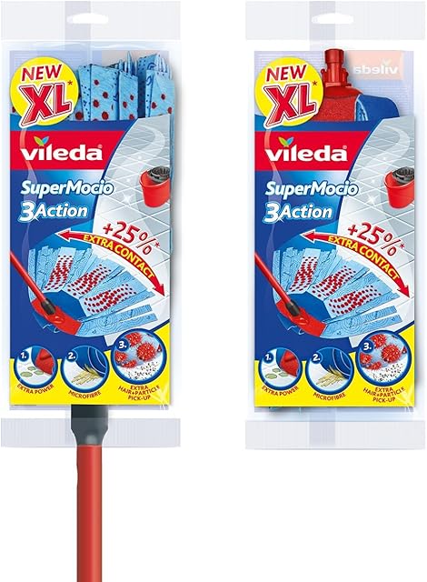 Vileda SuperMocio 3Action XL Mop with Extra Refill