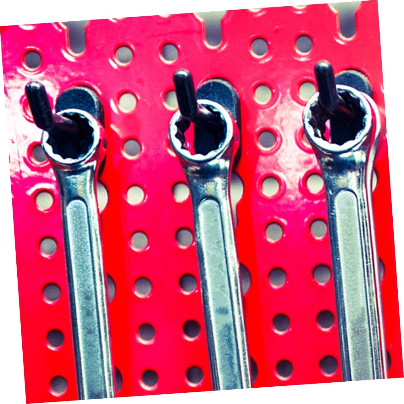 LIFKOME 50pcs Plastic Pegboard Hooks Heavy Duty Hooks Hangers for Garage Tool Key and Tool Storage