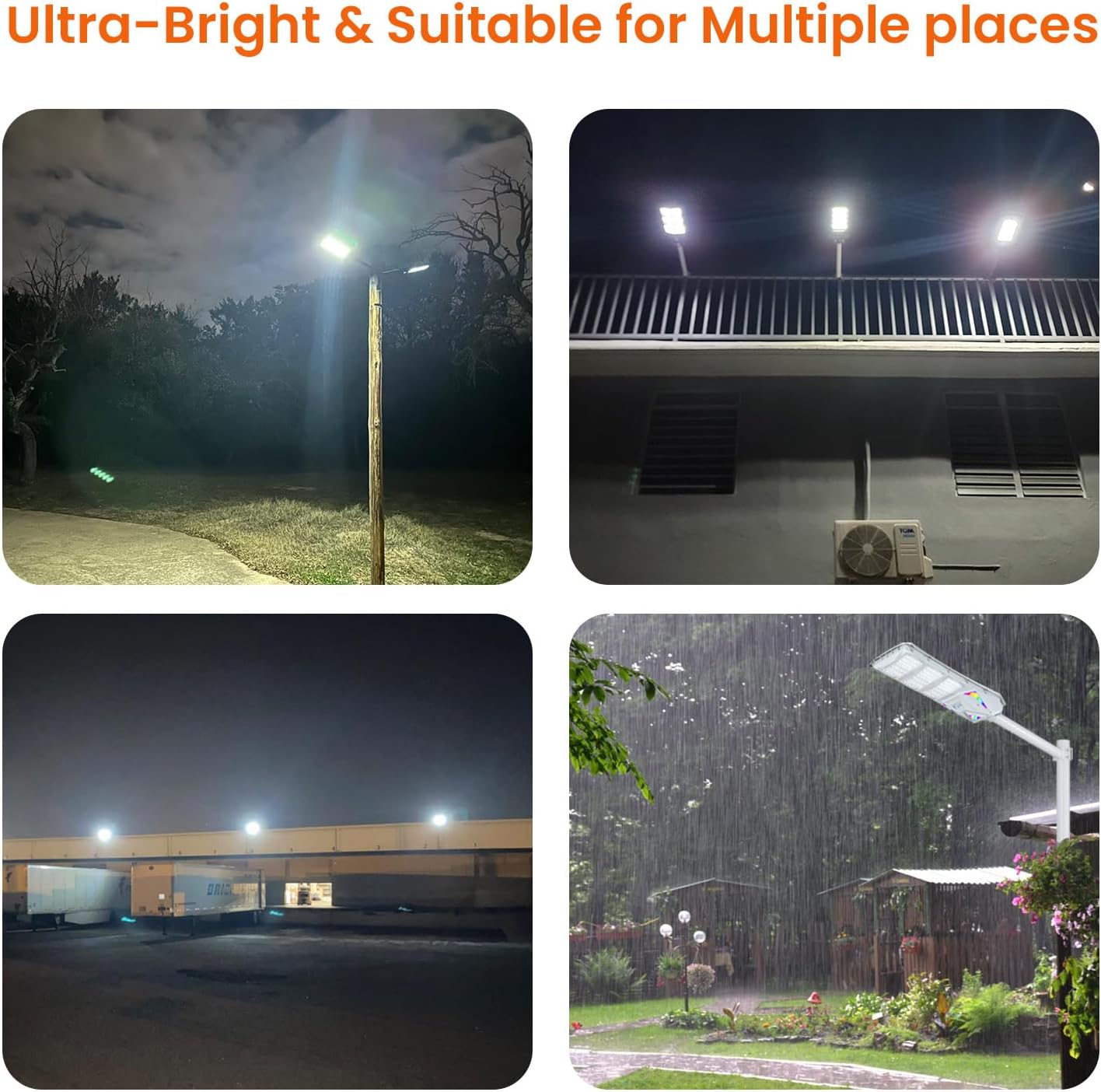 Solar Street Light for Outside, 6500K Super Bright LEDs, Dusk to Dawn Solar Flood Light with RGB Ambient Lights Motion Sensor, Waterproof Security Lights with Remote Control for Yard, Sports Court Solar Street Light for Outside, 6500K Super Bright LEDs, Dusk to Dawn Solar Flood Light with RGB Ambient Lights Motion Sensor, Waterproof Security Lights with Remote Control for Yard, Sports Court