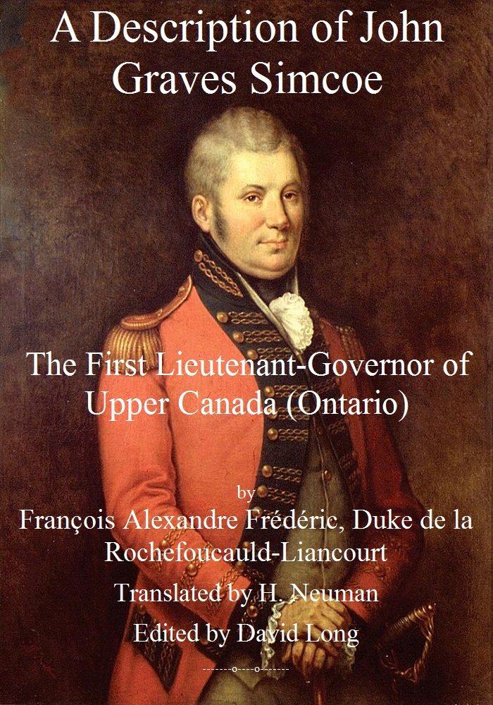 Amazon.com: A Description of John Graves Simcoe: The First Lieutenant ...
