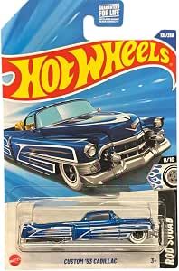 Hot Wheels Custom '53 Cadillac Die-Cast Car, Blue, Rod Squad Series 9/10, 139/250
