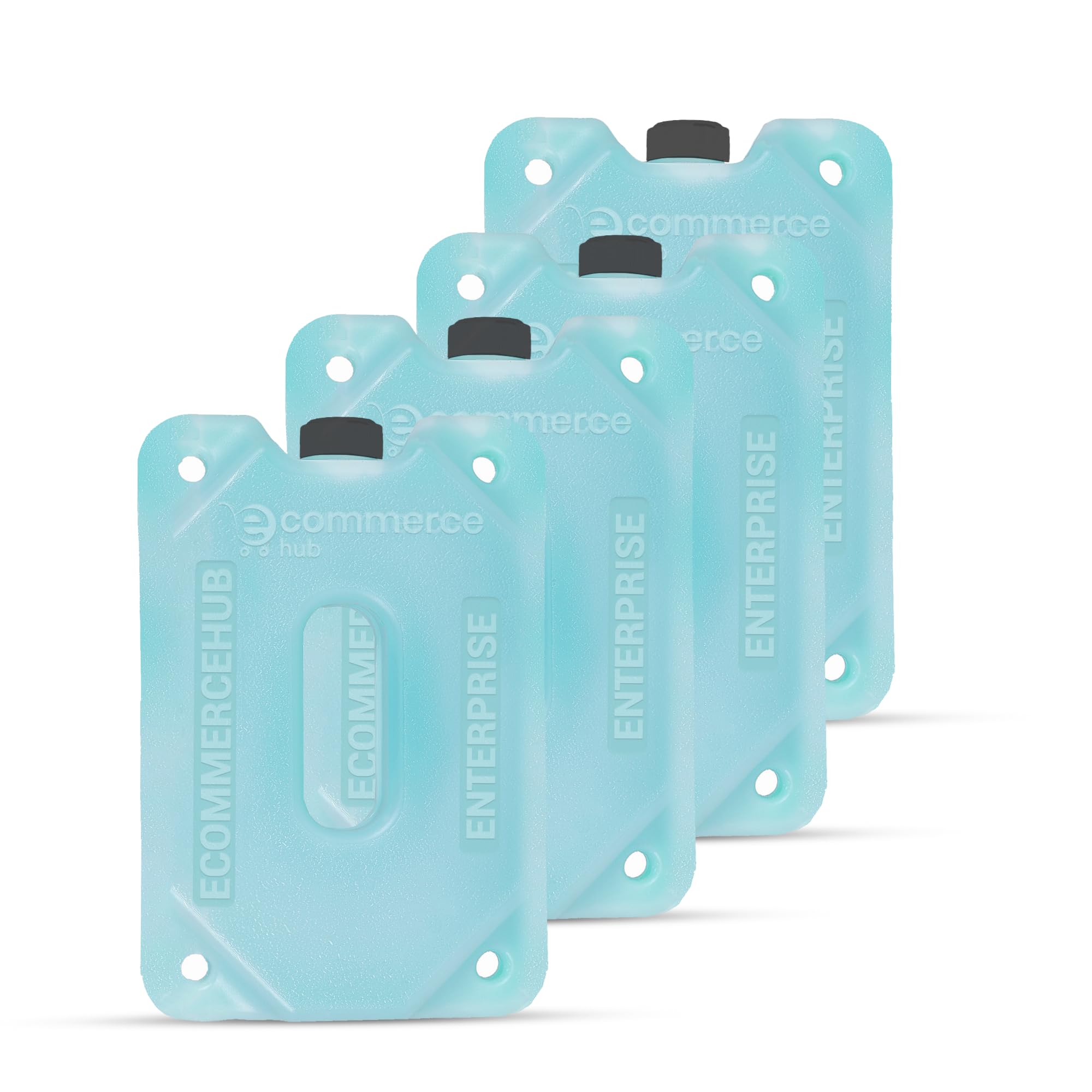 EcommerceHub Cooler Ice Gel Pad, Cooler Accessories for Cold Storage, ice Cream Delivery Transport, Perfect for Keeping Food Or Beverages Cooling, Medicine Cold, & Many More, (Pack of 4), 700ML Each-image-1