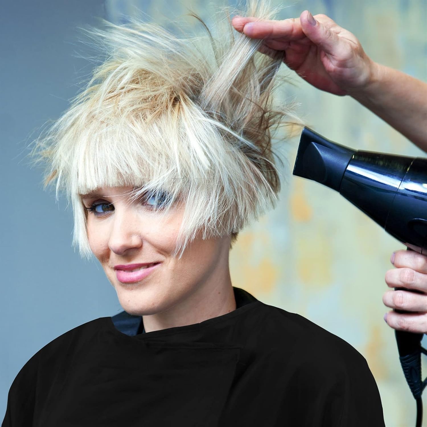 理髪店ケープ ヘアサロン理髪店サロンガウンのための美容服スモック調節可能な髪の切断ケープの理髪アクセサリー 理髪店のアクセサリー (