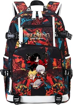 Anime Hellsing Backpack Alucard Daypack Laptop Bag Student Bag School Bag 13