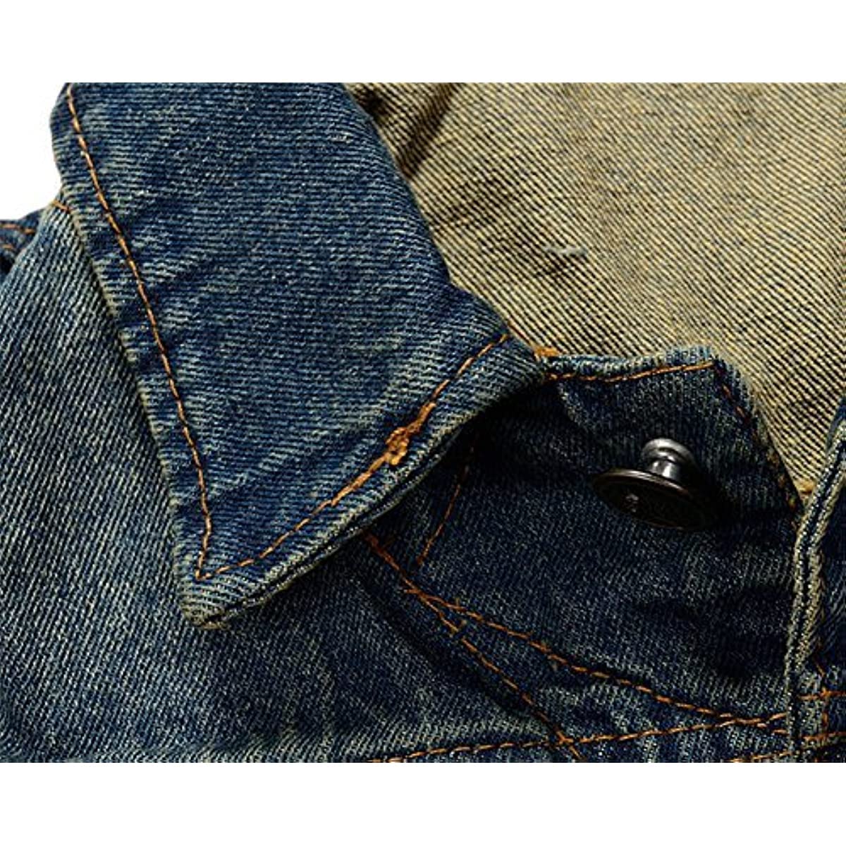 Giacca Jeans per Uomo Senza Maniche Vintage Strappato Gilet di Jeans da Uomo Fresco Punk Gilet Denim