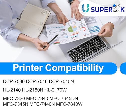 Miniatura 3 de USUPERINK Cartucho de tóner compatible de alto rendimiento para Brother TN360 TN-360 TN330 TN-330 para usar con HL-2170W HL-2140 DCP-7030 MFC-7840W