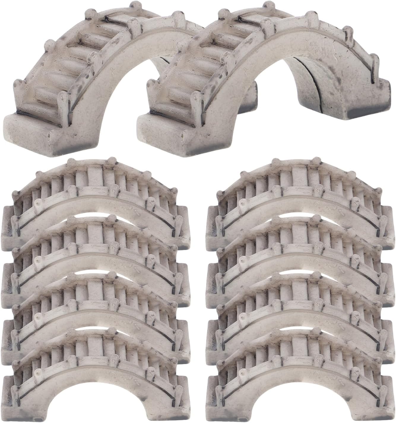 LUOZZY 30PCS Miniature Bridge Resin Mini Arch Bridge Figurines Antique Boardwalk Building Model for DIY Crafts Fish Tank Aquarium Micro Landscape Decoration