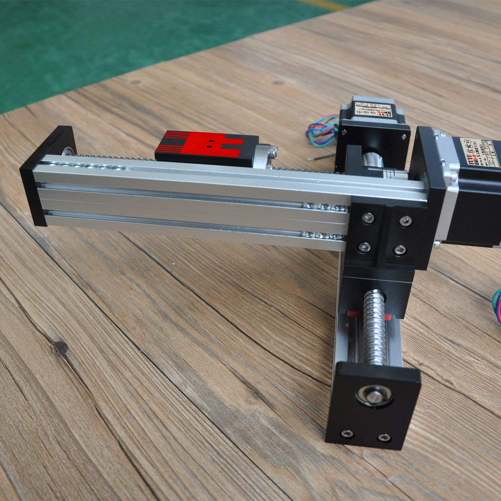 Platine de guidage linéaire FSL40, actionneur de translation XY, table XY, dimensions de travail X : 300 mm, dimensions de travail Y : 200 mm, module à vis à billes pour routeur DIY [Plateau XY en p