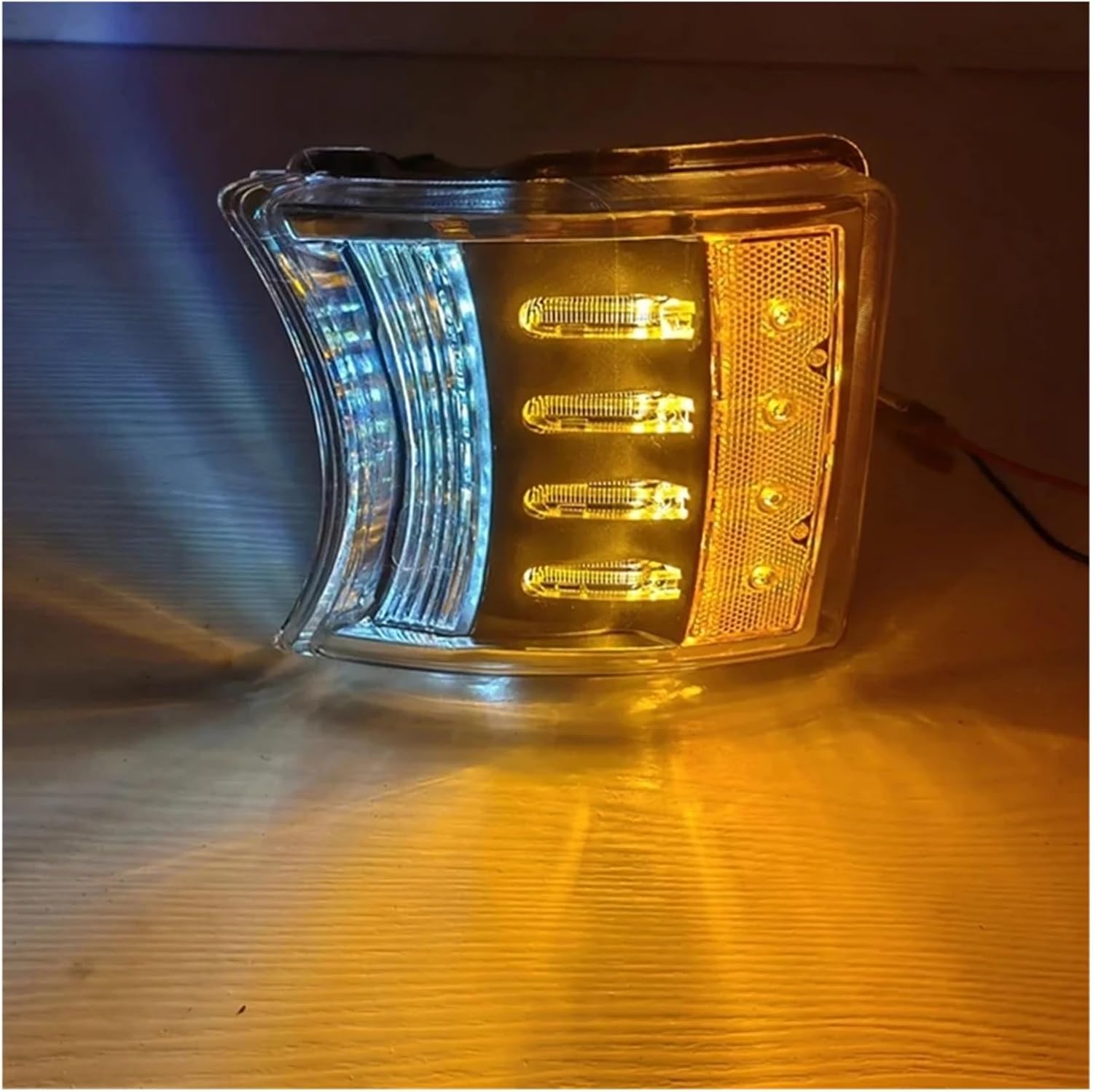 #177R Front DRL LED Corner Light Turn Signal Light Compatible with Scania Truck (Plastic)