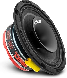 DS18 PRO-HY6.4MSL 6.5" Shallow Hybrid Mid-Range Car Audio Loudspeaker with Built-in Driver and Grill Included 300W Max 150W RMS 4 Ohms (1 Speaker)