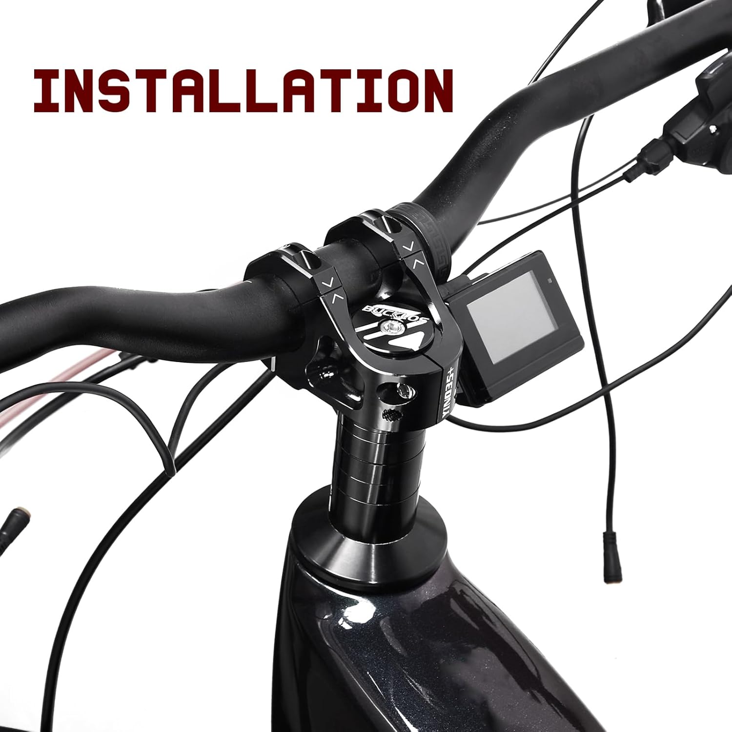 BUCKLOS 35mm Mountain Bike Stem MTB 31.8mm CNC Short Stems - Bicycle Ultra-Light Hollow Aluminum Alloy Riser Stem for E Bike/Downhill XC/BMX/Folding Bike/Trail