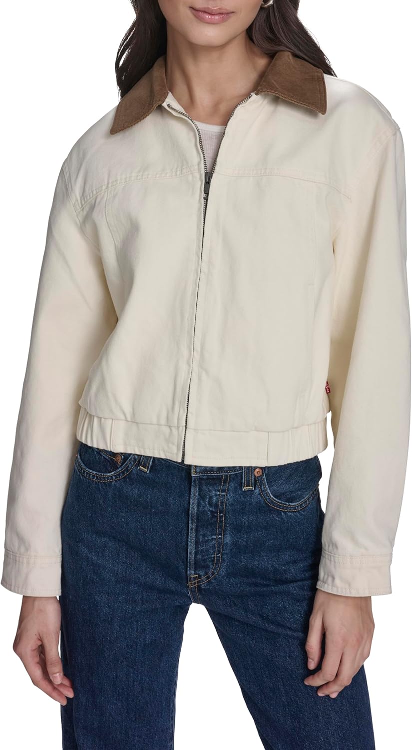 Levi's Women's Lightweight Cotton Bomber With Corduroy Collar
